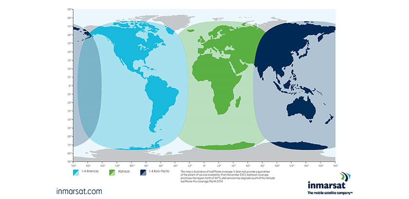 Copertura rete Inmarsat